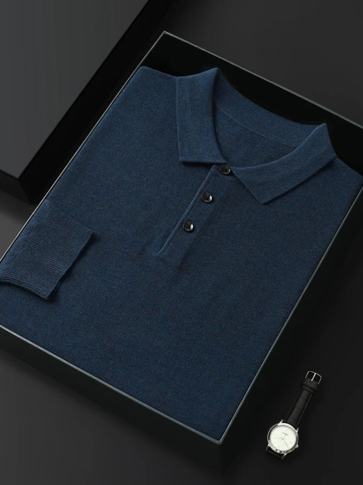 Heritage Knit ® Polo manche longue Homme Valtrex