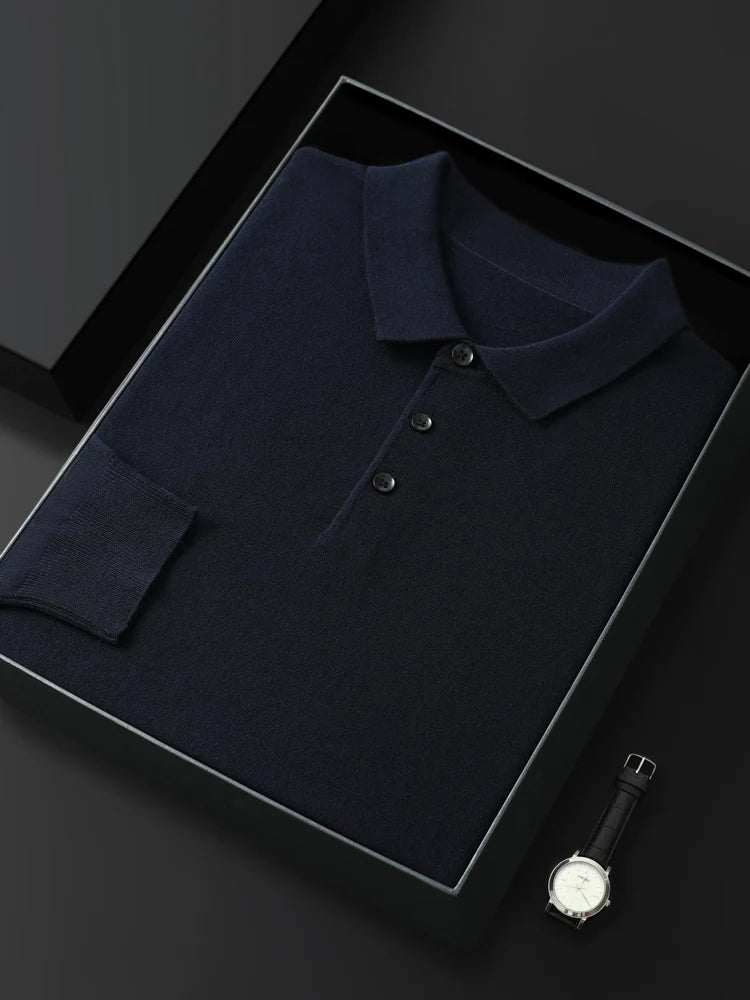 Heritage Knit ® Polo manche longue Homme Valtrex